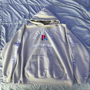 Vintage XL Playstation Japanese Graphic Hoodie